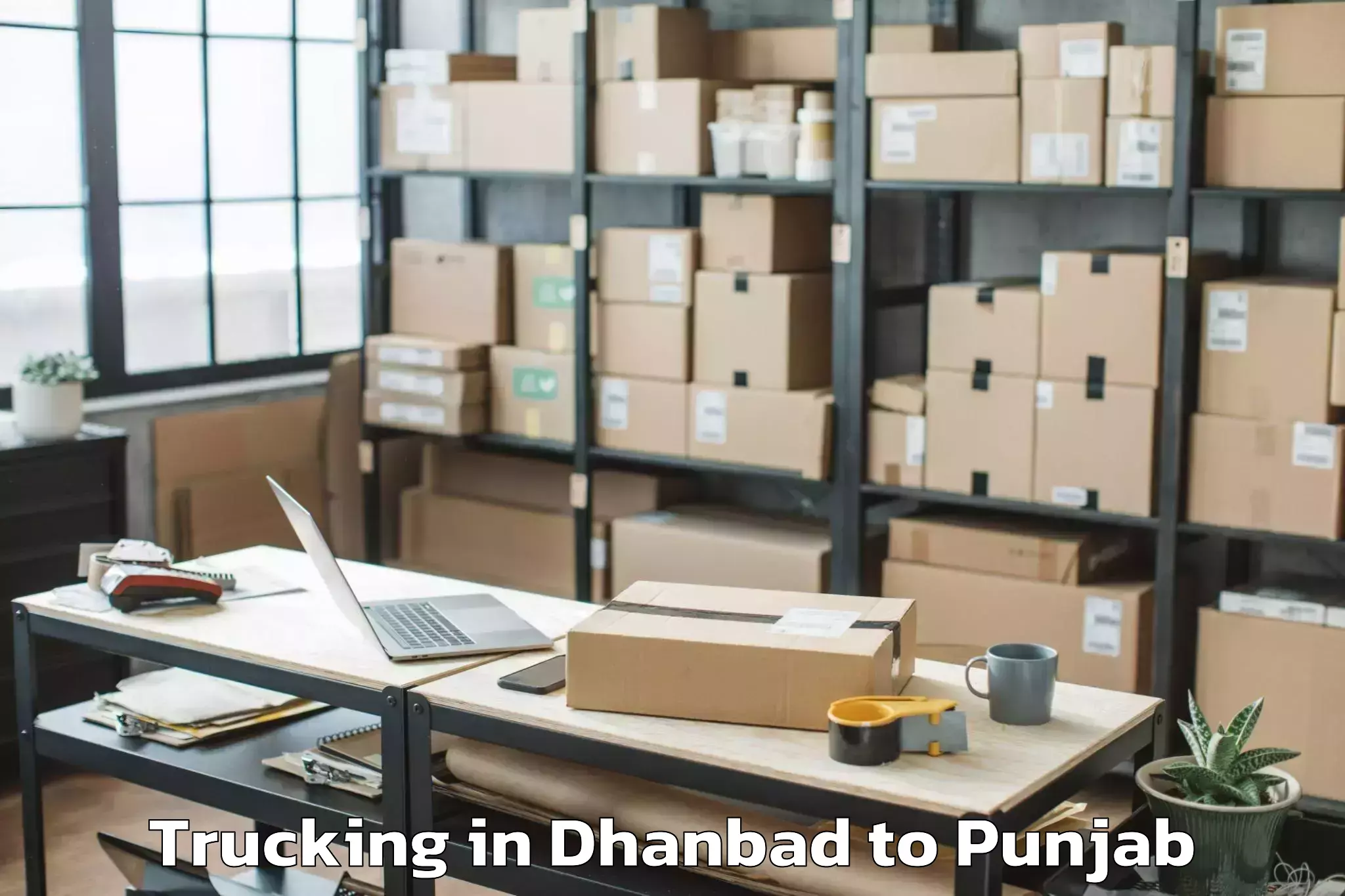 Get Dhanbad to Budhlada Trucking